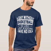 T-shirt Un Jour Sans Basket Est Comme Un Jeu De Raisonneme (Devant)