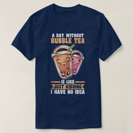 T-shirt Un jour sans Bubble Tea (Design devant)