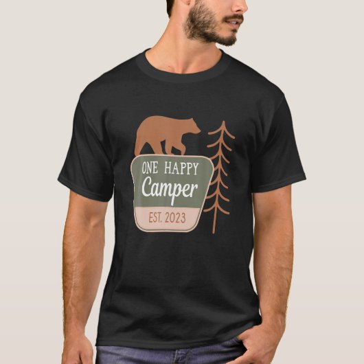 T-shirt Un joyeux Camper 1er Anniversaire Fête Camping (Devant)