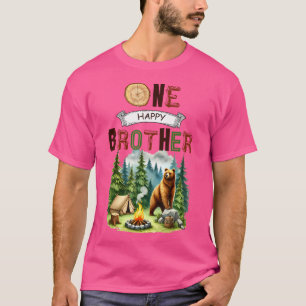 T-shirt Un Joyeux Camper Frère Premier Anniversaire Campin