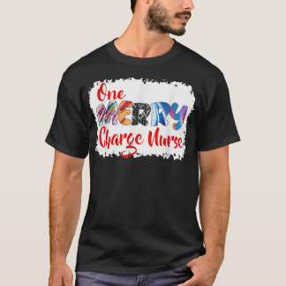 T-shirt Un Joyeux Charge Infirmière Noël PJ Xmas Correspon