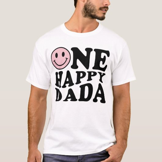 T-shirt Un joyeux Dada | Pink Matching One Family Annivers (Devant)