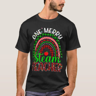 T-shirt Un Joyeux Enseignant de vapeur Noël Drôle Enseigna