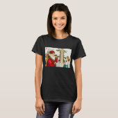 T-shirt Un joyeux Noël par Ellen Clapsaddle (Devant entier)
