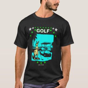 T-SHIRT UN KANGOUROU DE GOLF  ANIMAUX DE GOLF DRÔLES