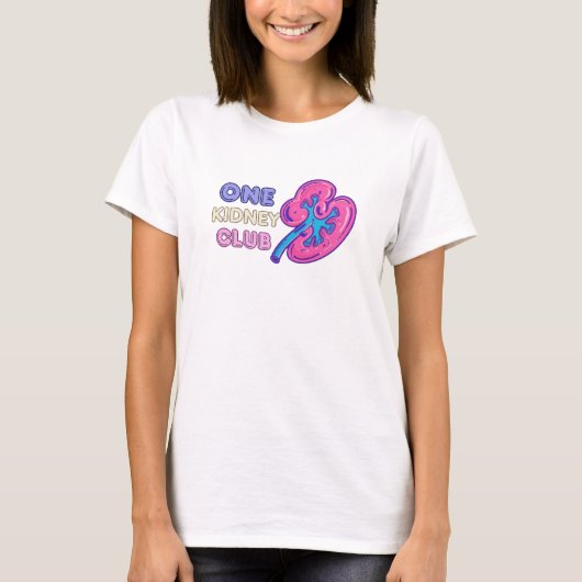T-shirt UN KIDNEY CLUB, KIDNEY Transplant (Devant)