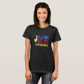 T-shirt Un lama a mangé mon devoir (Devant entier)