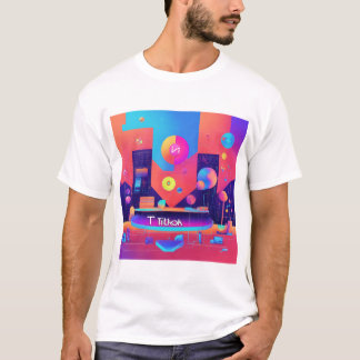 T-shirt Un logo pour la chaîne d'information sur tik tok