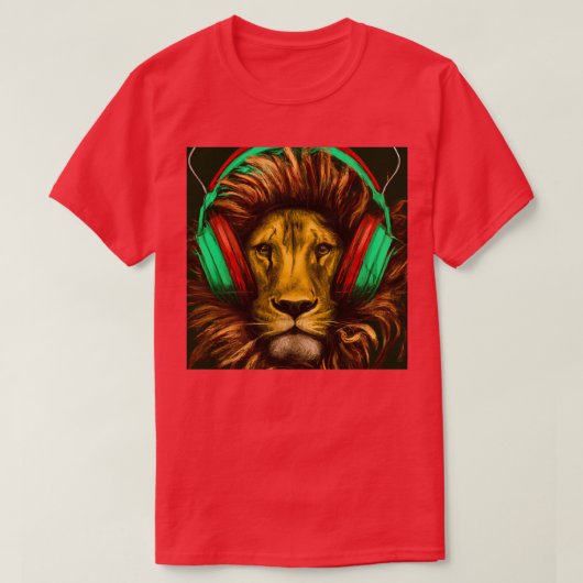 T-shirt Un Love Reggae Lion 2 (Design devant)