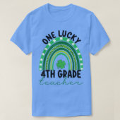 T-shirt Un Lucky 4e grade enseignant Gnomes St patrick (Design devant)