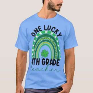 T-shirt Un Lucky 4e grade enseignant Gnomes St patrick