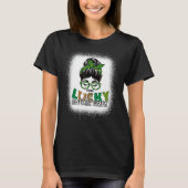 T-shirt Un Lucky Behavioral Therapist Bleached St Patrick (Devant)