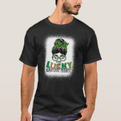 T-shirt Un Lucky Behavioral Therapist Bleached St Patrick (Devant)