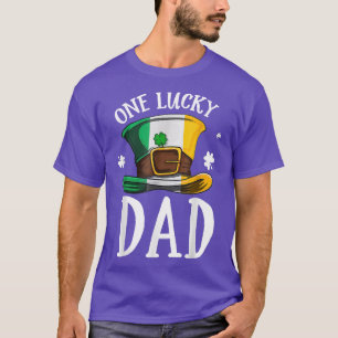T-shirt Un Lucky Dad Irlande Drapeau St Patrick's Day Sham