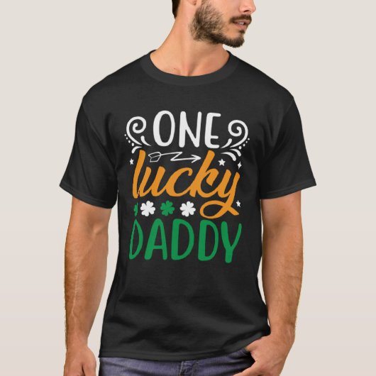 T-shirt Un Lucky Daddy Saint Patrick s (Devant)