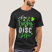 T-shirt Un Lucky Disk Golfer Shamrock Leprechaun Casquette (Devant)