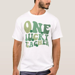 T-shirt Un Lucky Enseignant Jour de la Saint Patrick Retro