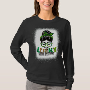 T-shirt Un Lucky orthophoniste Bleached St patrick Da