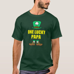 T-shirt Un Lucky Papa Leprechaun