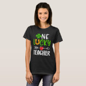 T-shirt Un Lucky Virtual Teacher Jour de la Saint Patrick  (Devant entier)