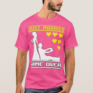 T-shirt Un mariage vient de se marier jeu