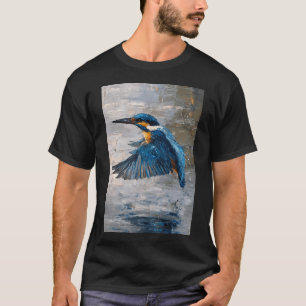 T-shirt Un martin-pêcheur volant au-dessus de l'eau, Oisea