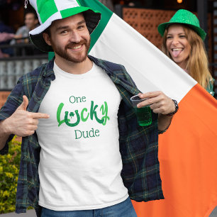 T-shirt Un mec chanceux   Personnalisable St Patrick's Day