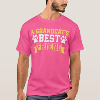 T-shirt Un meilleur ami de grand chat, grand-père de chat,