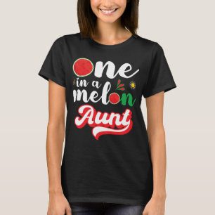 T-shirt Un melon dans une tante pastèque famille appariée