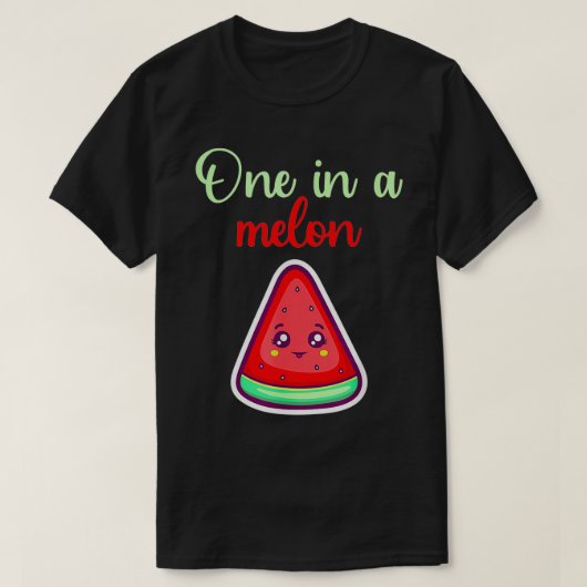 T-shirt Un melon drôle de pastèque d'été fruit melon (Design devant)