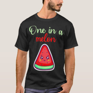T-shirt Un melon drôle de pastèque d'été fruit melon