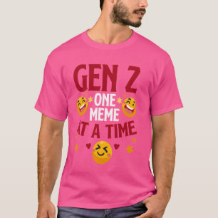 T-shirt Un Mème À Une Génération D'Humours Z Funny Gen Z