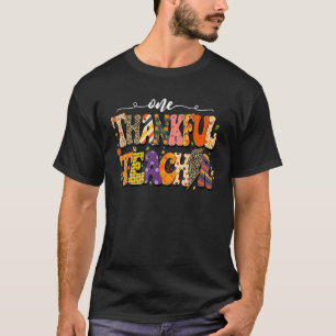T-shirt Un Merci Maître Thanksgiving Automne Hommes Femmes
