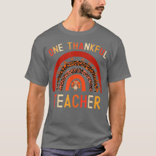 T-shirt Un Merci Maître Thanksgiving Turquie Rainbow L