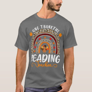 T-shirt Un Merci, professeur de lecture Thanksgiving Rainb