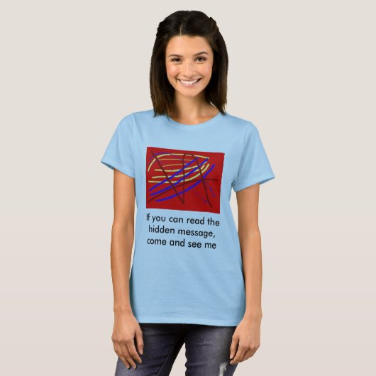T-shirt Un message caché (Devant entier)