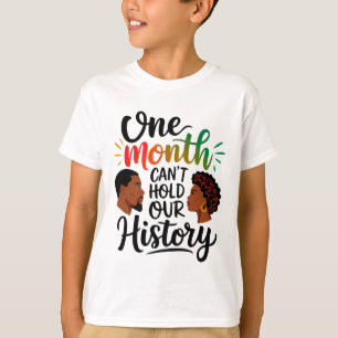 T-shirt Un mois ne peut pas tenir notre histoire 2025 Noir
