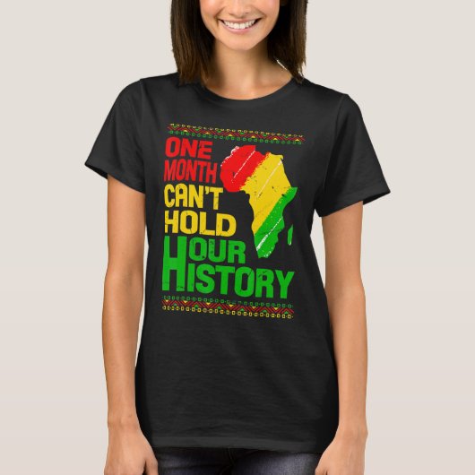 T-shirt Un mois ne peut pas tenir notre histoire Carte afr (Devant)