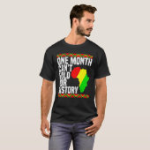 T-shirt Un mois ne peut pas tenir notre histoire Enseignan (Devant entier)