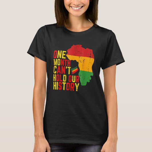 T-shirt Un mois peut tenir notre histoire panafricaine Noi (Devant)