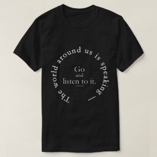 T-shirt Un monde des mots   écoutent lui