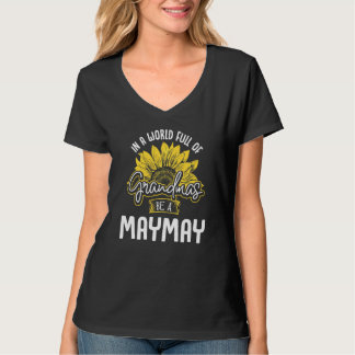 T-shirt Un Monde Drôle Plein De Grandmas Soit Un Maymay