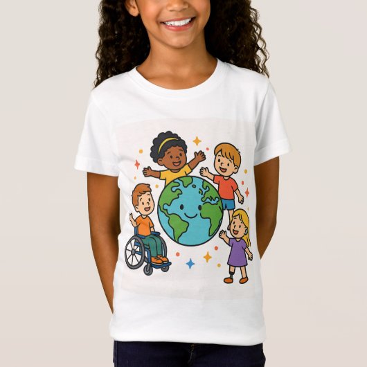 T-Shirt Un monde, toutes les capacités (Devant)