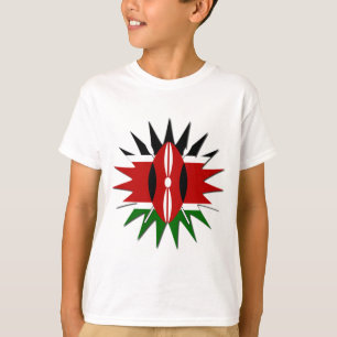 T-shirt Un Motif kenyan dynamique : un art 18 étoiles