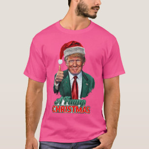 T-shirt Un Noël Trump - Humour festif avec Père Noël Donal
