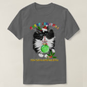 T-shirt Un Noël Tuxedo Kitten (Design devant)