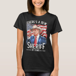 T-shirt Un Nouveau Sheriff En Ville, Cowboy Trump 2024