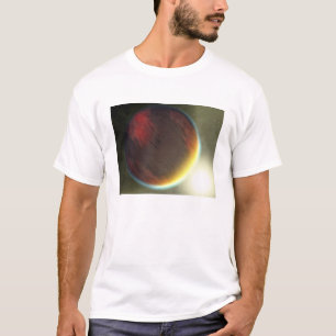 T-shirt Un nuageux Jupiter-comme la planète qui orbite