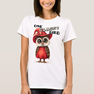 T-shirt Un oiseau classe, cadeau amateur de hibou