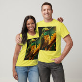 T-shirt Un oiseau dans un arbre, Un éclairage dans le bois (Unisexe)